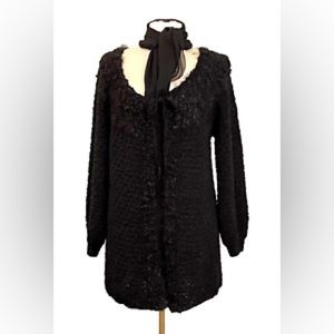 Vintage Cardigan Sweater Jacket - Handmade - Italian - Chunky Knit